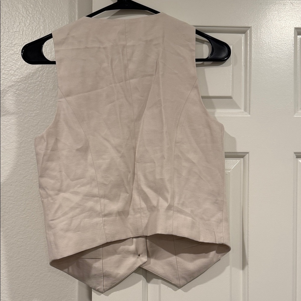 a new day Cream Button-Down Vest - Picture 5 of 5